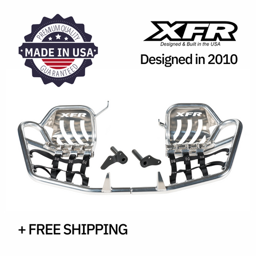 Yamaha Banshee 350 1987-2006 Pro Peg II Nerf Bars w/ Heel Guards | XFR | Made in the USA
