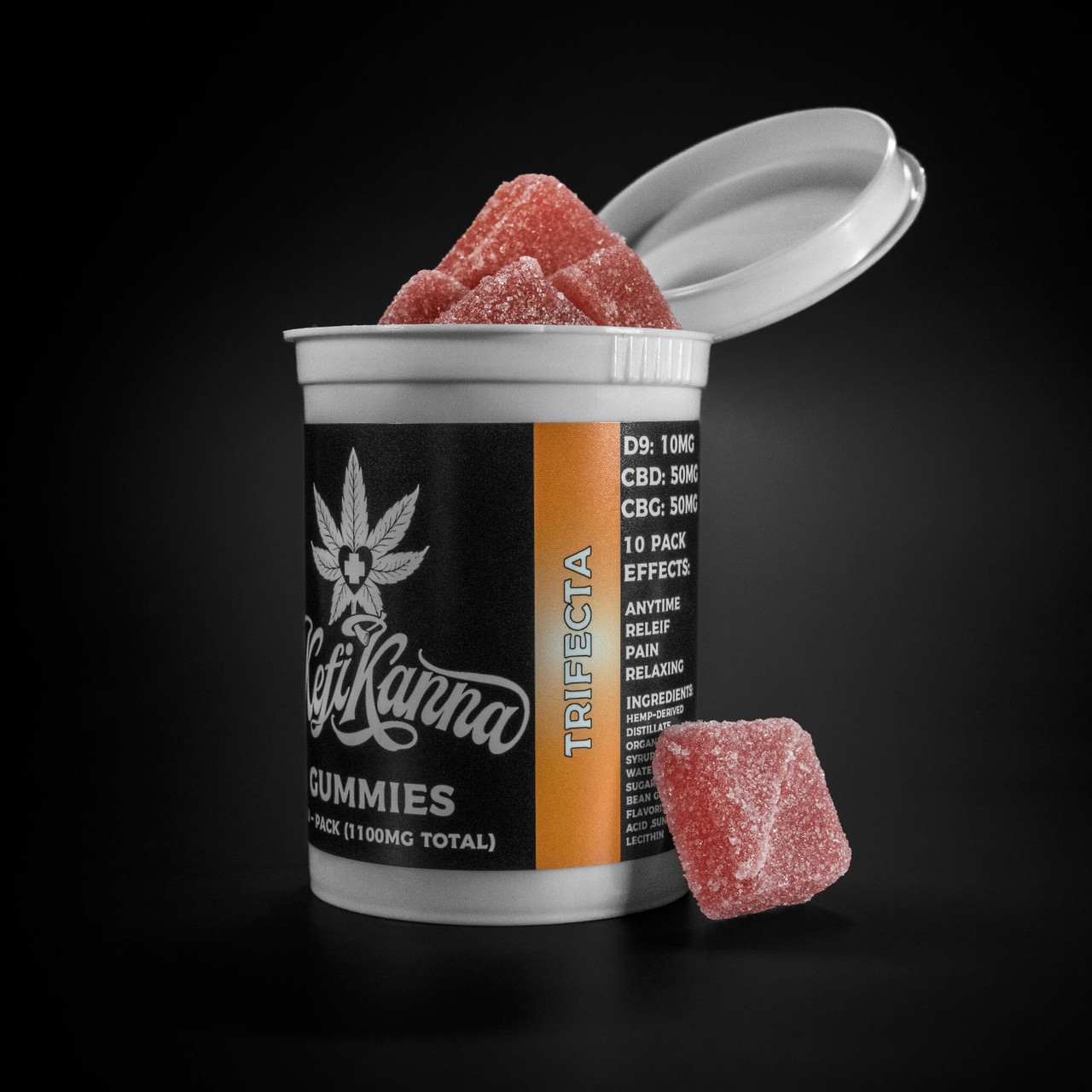 Trifecta Gummies 110mg (10-Pack) – Balanced Cannabinoid Edibles