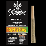 A 1g CBD Sativa Preroll Uplifting Kefi Blendz, and it's terpene profile, filled with 20%+ Flower, from Kefi Kanna Dispensary, and at kefikanna.com