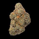 A big bud of Blue Alien THCa Flower, indica-dominant strain, with deeply relaxing effects, as seen at kefikanna.com