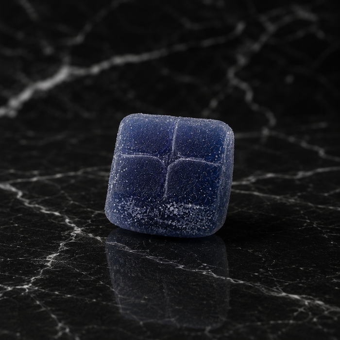 DRIFT Relaxing Indica Live Resin Gummies by Kefi Kanna featuring approximately 25 mg of Delta-9 THC per gummy, crafted with strain-specific live resin for an authentic full-spectrum cannabis experience.