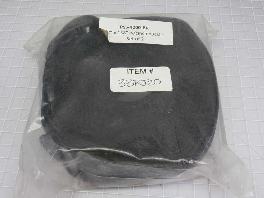 Lot of 2 Park Sentry  PSS-4000-BR  Adjustable Reflective Black Cinch Straps  For Sale