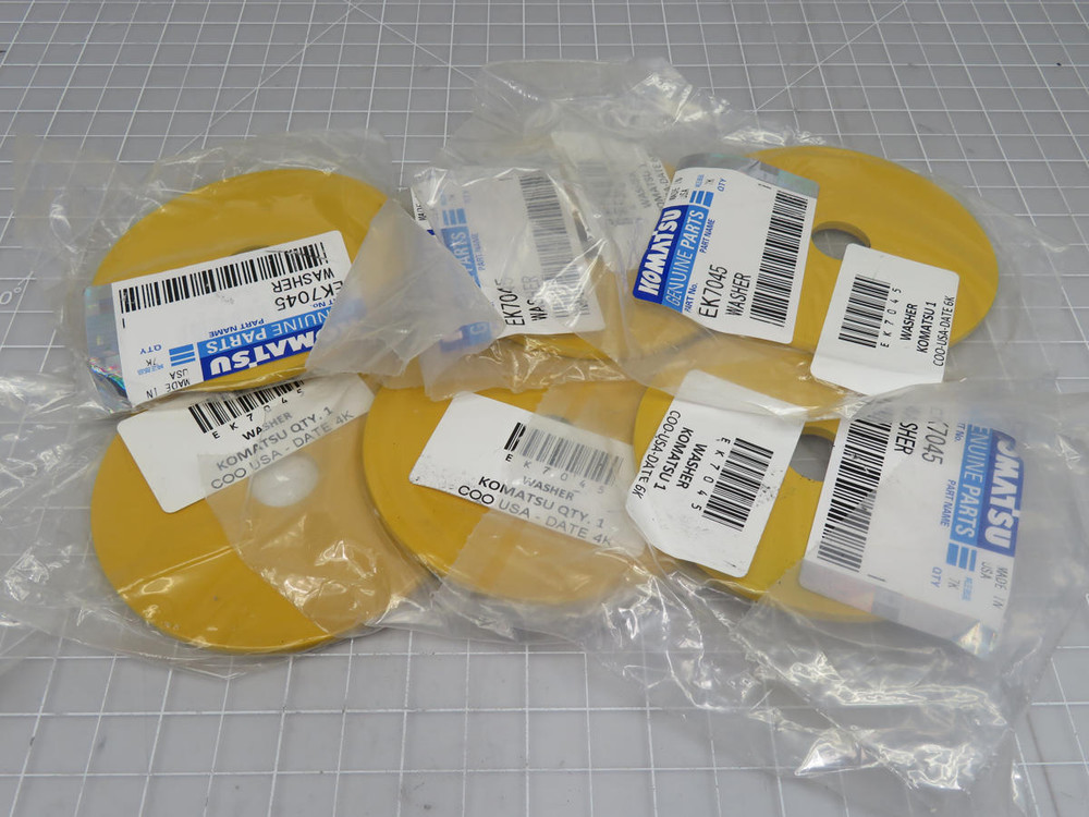 LOT OF 6 KOMATSU EK7045 WASHER T200253