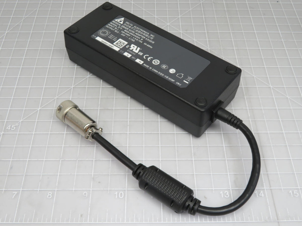 DELTA ELECTRONICS MDS-090AAS24 B MEDICAL GRADE AC/DC ADAPTER 24 VDC 3.75 AMP T200256