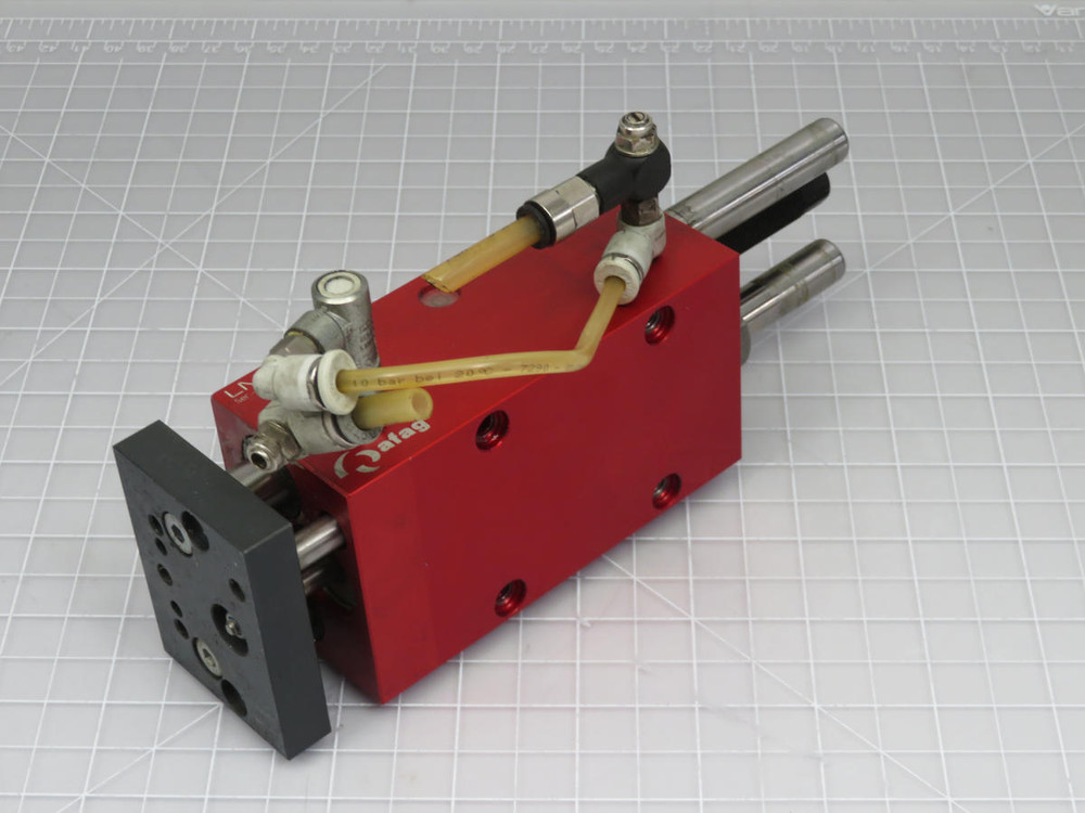 AFAG LM20/60 93032909 LINEAR MODULES SLIDE UNIT WITH 2X SHOCK ABSORBERS T200547