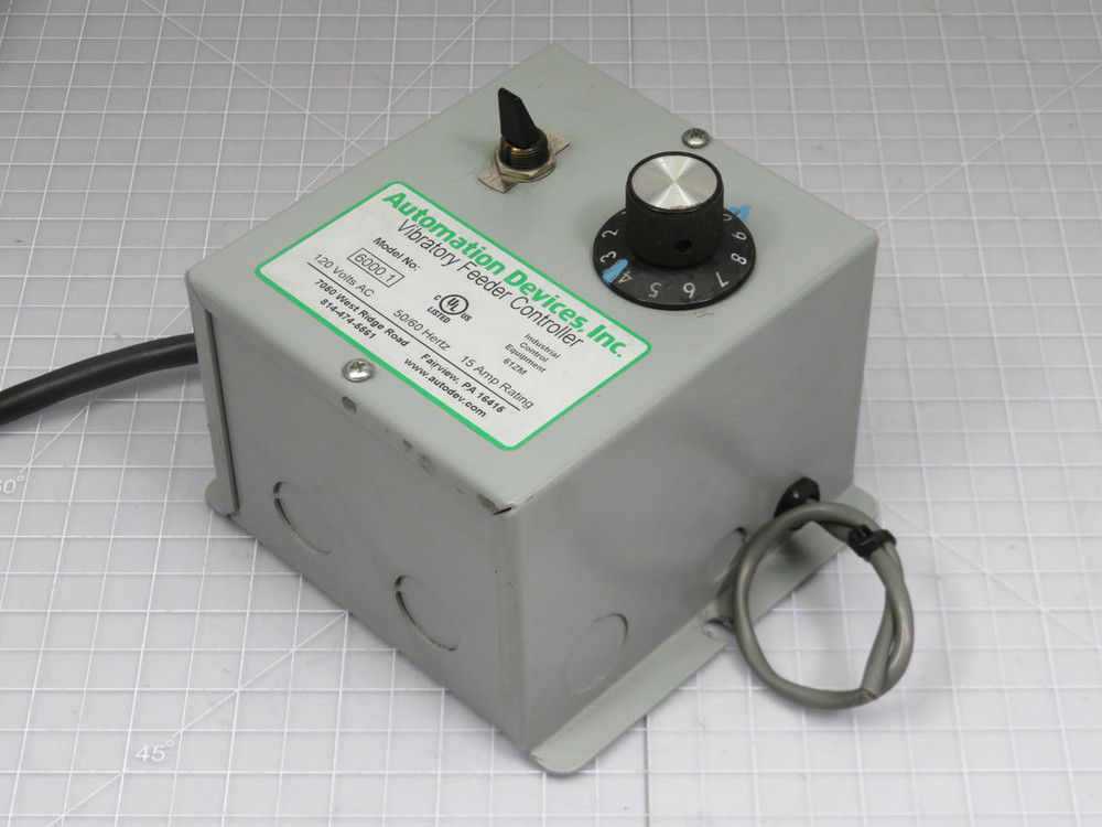 Automation Devices  6000.1  Vibratory Feeder Controller  For Sale