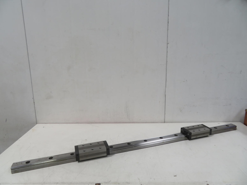 Lot of 2 THK  SNR55  Linear Block Bearing on 55 Inch Rail  For Sale