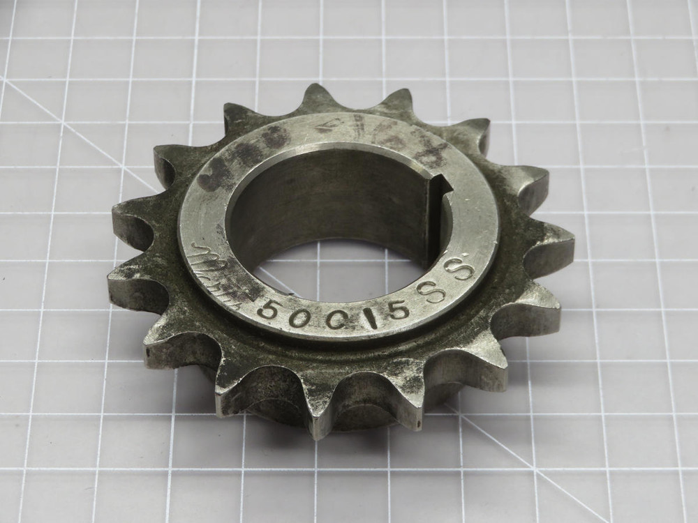 Martin  50C15  Type C Single Strand Welded Reboreable Roller Chain Sprocket  For Sale