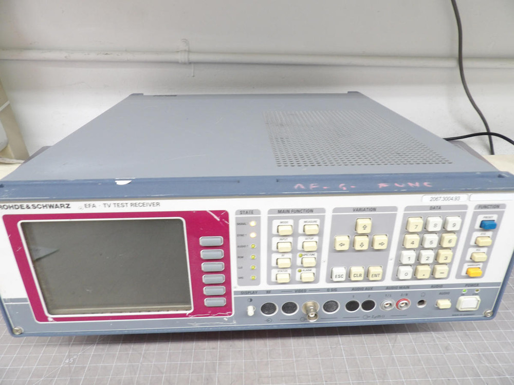 Rohde & Schwarz  2067.3004.93, 2067.3004K93  EFA TV Test Receiver  For Sale