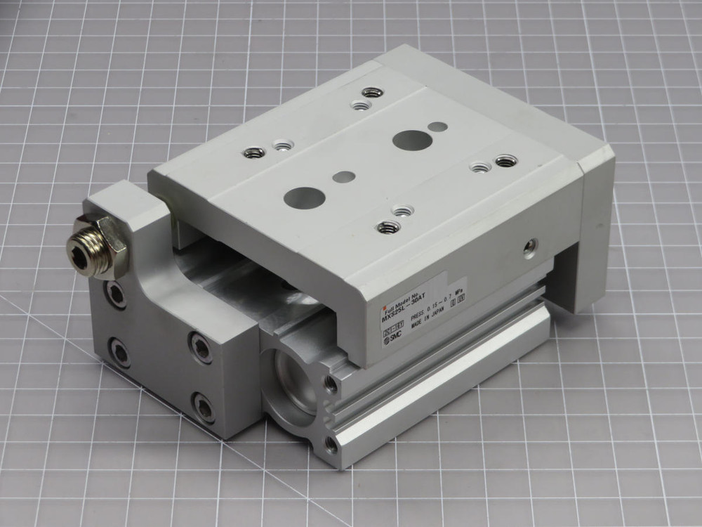 SMC  MXS25L-30AT  Slide Table,Integrated,71X40mm,Bore 8mm, Stroke 30mm,Port M5X0.8  For Sale