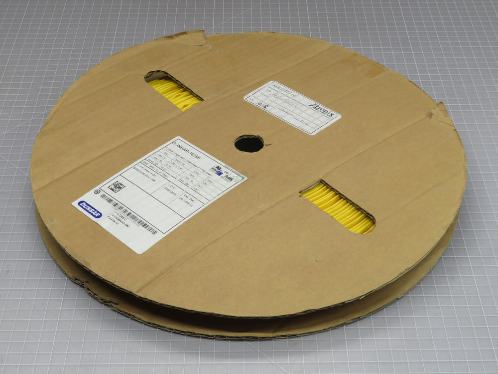 Lot of 80 FT Dunbar  1635F  Heat Shrink Tubing 3/4 Yellow  For Sale