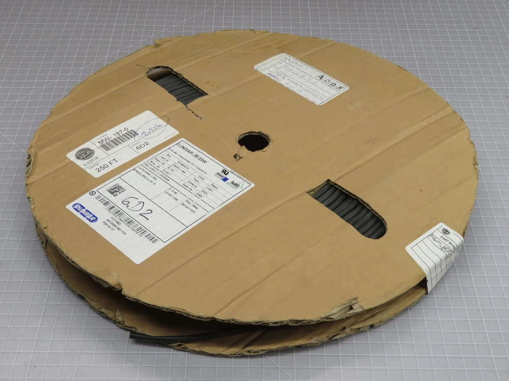 Lot of 250 FT Dunbar  3635W  Polyolefin Heat Shrink Tubing  For Sale