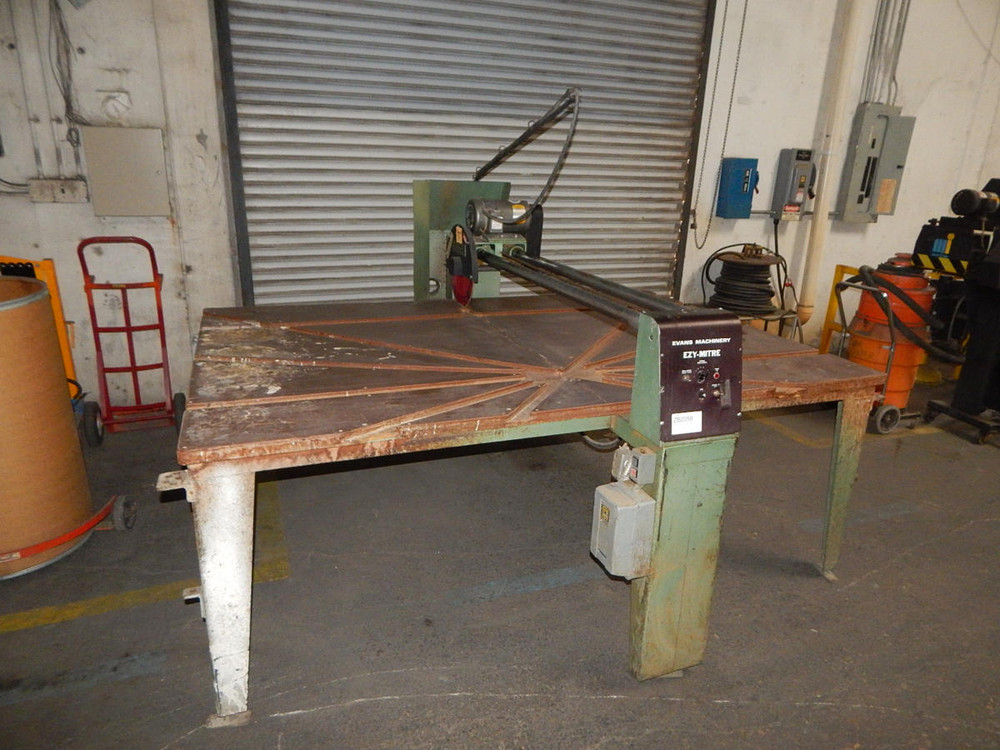 Evans Machinery  0710   Overhead Rail Countertop 16 inch Saw  For Sale