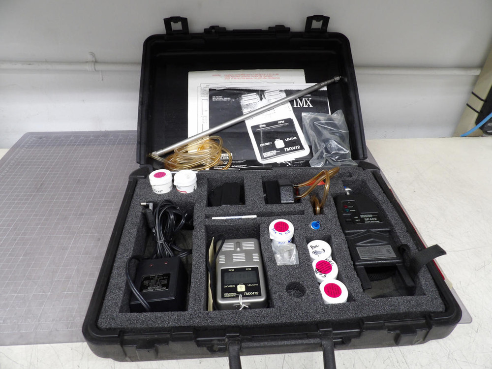 INDUSTRIAL SCIENTIFIC TMX412, SP402 MULTI GAS MONITOR WITH SAMPLING PUMP M4107