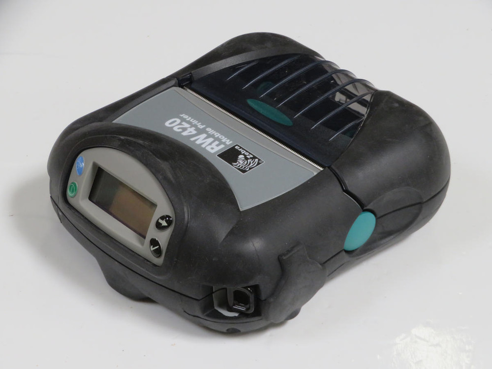 ZEBRA RW420 MOBILE PRINTER 7.4V-DC THERMAL LABEL PRINTER T209837