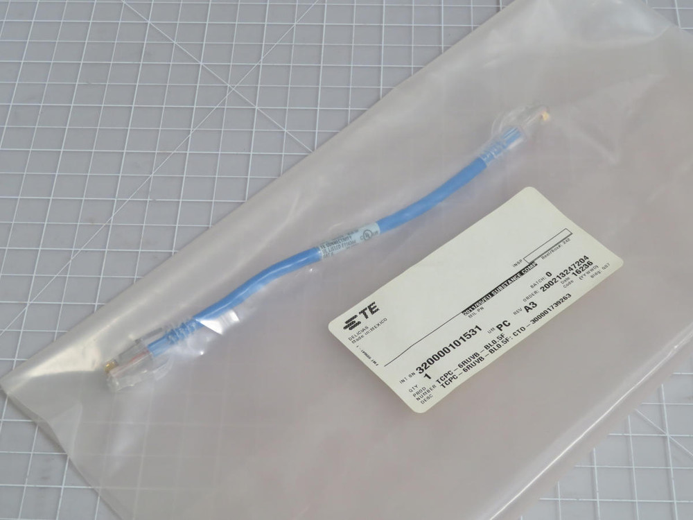 TE CONNECTIVITY TCPC-6RUVB-BL05F PATCH CORD T203868