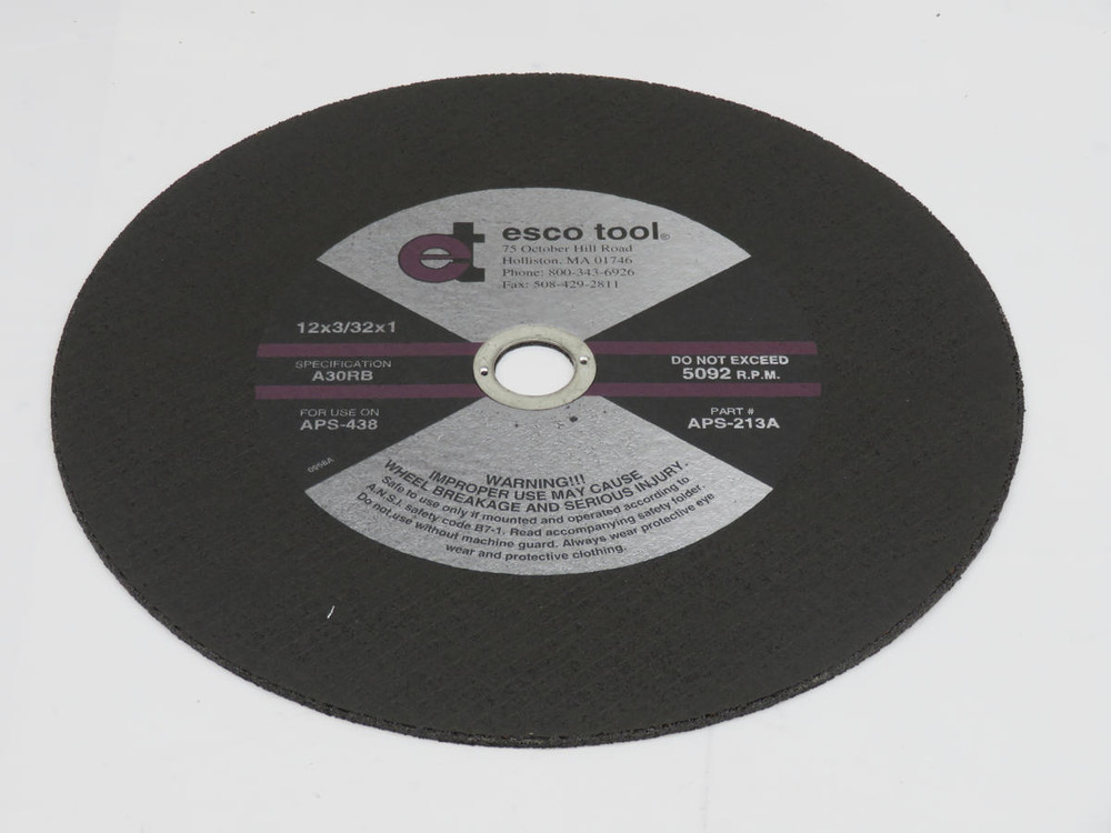 LOT OF 10 ESCO TOOL APS-213A A30RB CUT-OFF WHEEL T212611