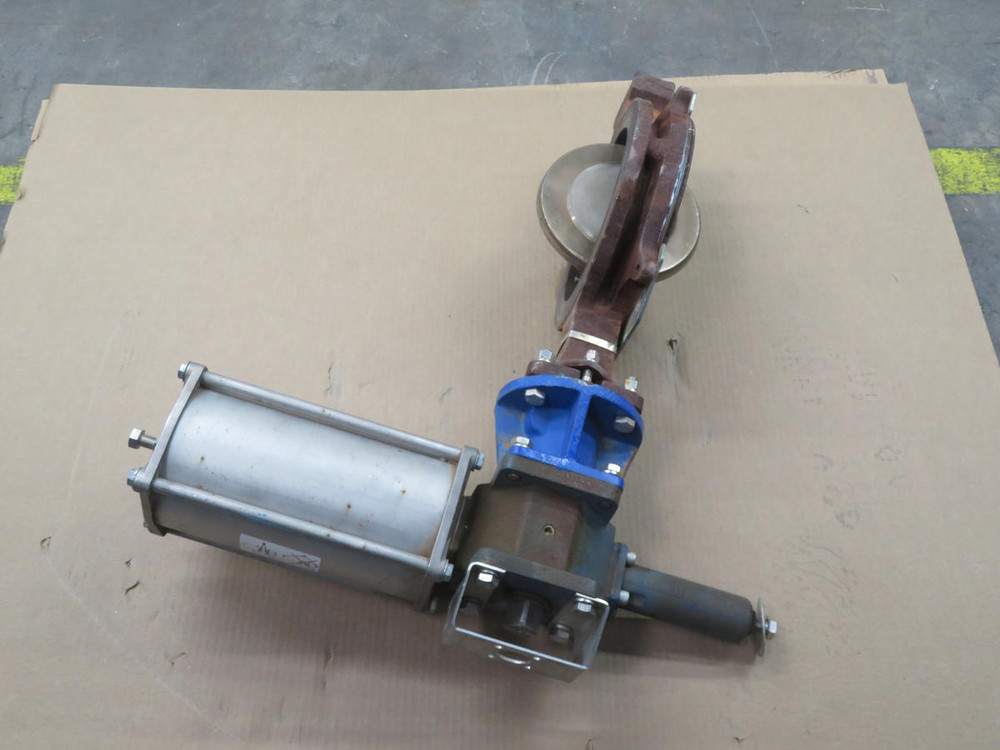 MORIN B-036U-S081-AX-XLSS PNEUMATIC STAINLESS WAFER BUTTERFLY VALVE T211510