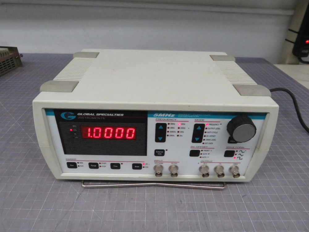 Global Specialties  105-2105  Sweep / Function Generator 5 MHz  For Sale