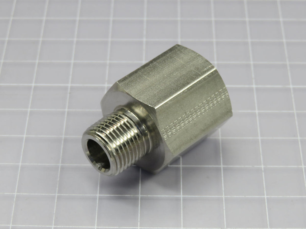 Lot of 5  PARKER  8-6 RA-SS  PNEUMATIC FITTING  For Sale