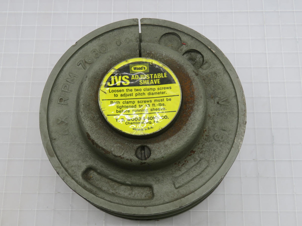 Tb Wood's  JVS-180  Adjustable Sheave Pulley  For Sale