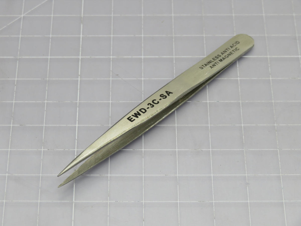 Lot of 20   EWD-3C-SA  STAINLESS ANTI ACID ANTI MAGNETIC Tweezers  For Sale