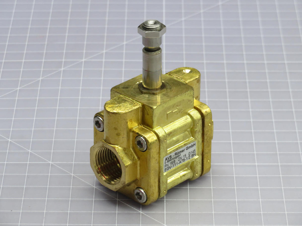 AVS Romer  EGV-111-A78-1/2BN  Pneumatic Solenoid Valve  For Sale