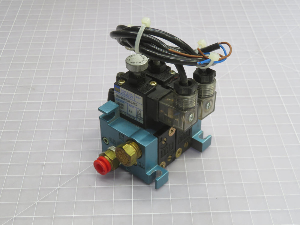MAC  45A-5A2-DAAJ-4KD  SOLENOID VALVE W/MANIFOLD  For Sale