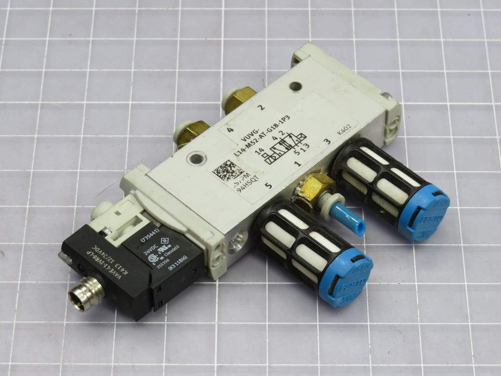 FESTO  VUVG-L14-M52-AT-G18-1P3  AIR SOLENOID VALVE  For Sale