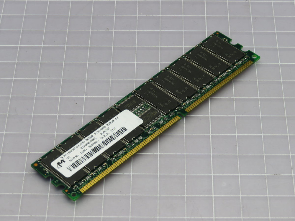 Lot of 4 MICRON  MT18VDDT64726-265B2 PC2100R-25330-M1   For Sale