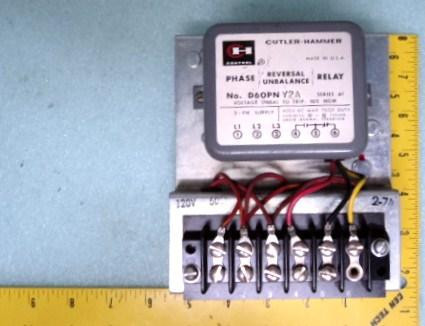 CUTLER-HAMMER D60PNY2A PHASE REVERSAL RELAY T8484