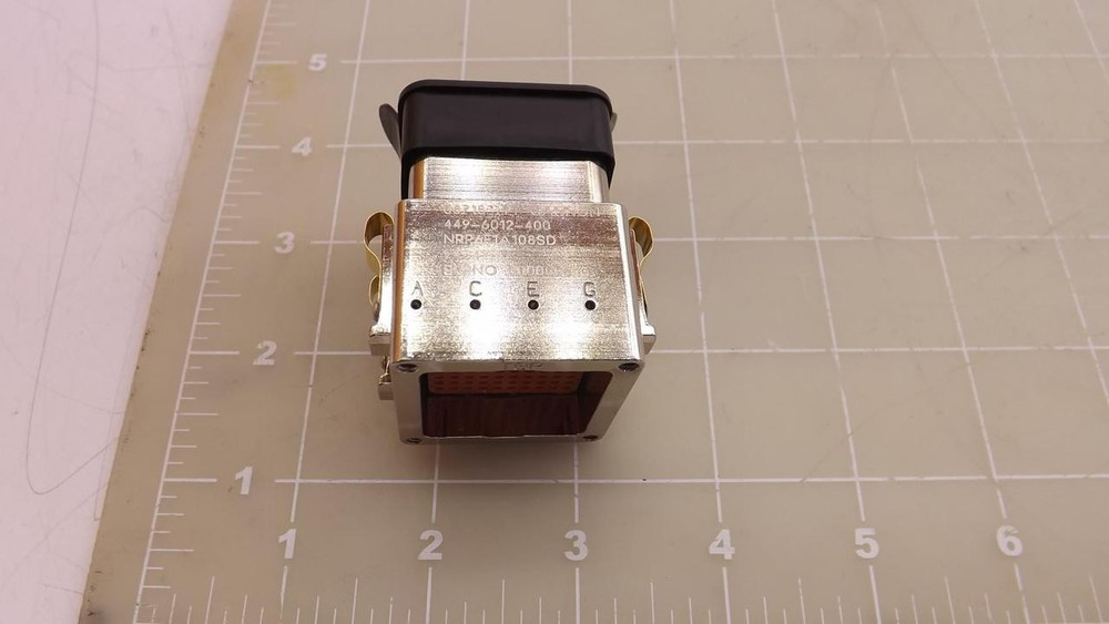 ITT CANNON 449-6012-400 NRP6E1A108SD CONNECTOR PLUG T34162