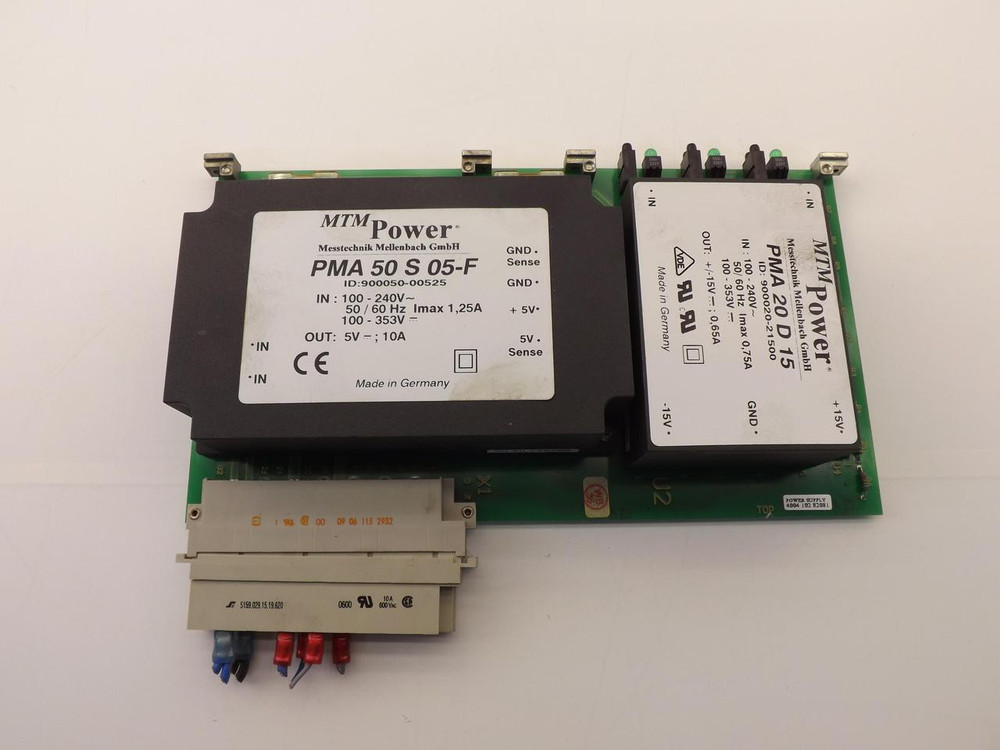 MTM POWER 4004 102 82081 SYP 00/22 UL PMA50S05-F PMA2015 POWER SUPPLY BOARD T35882