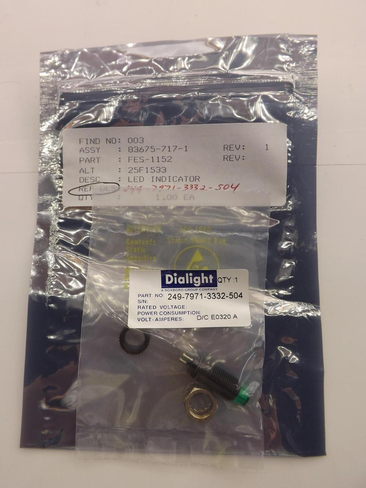 DIALIGHT 249-7971-3332-504 FES-1152 LED INDICATOR T40863