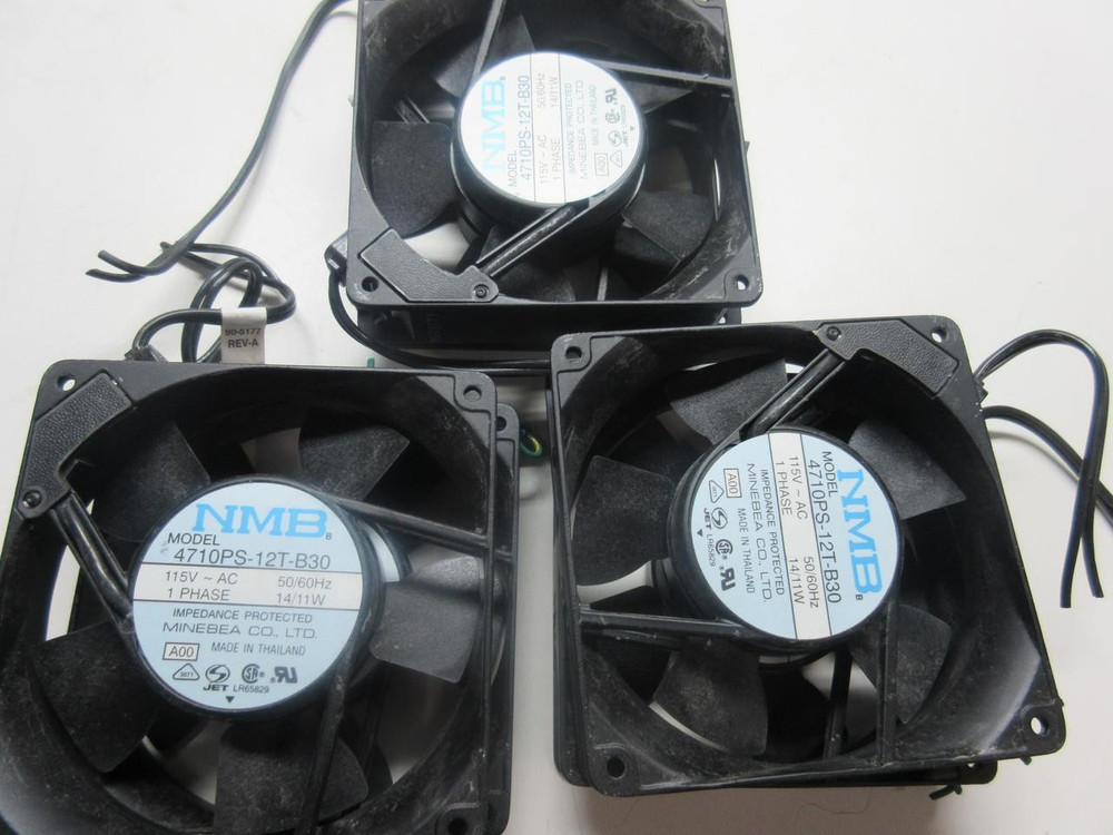 LOT OF 6 NMB 4710PS-12T-B30 FANS T54208