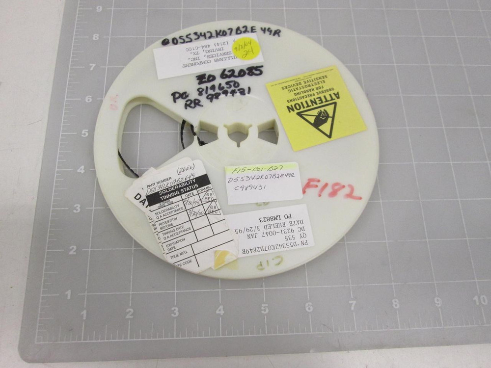 LOT OF 24 WILLIAMS COMPONENT F15-C01-B27 D55342K07B2E49R C989431 RESISTORS T59315