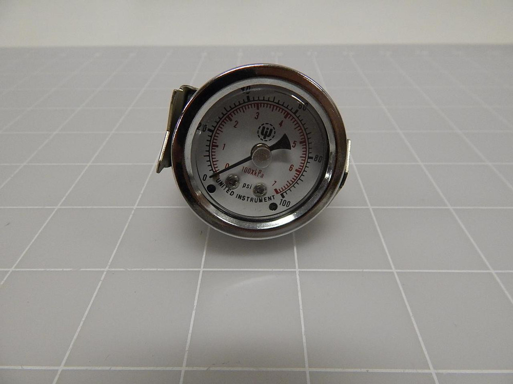 UNITED INSTRUMENT 0-100 PSI GAUGE T68166
