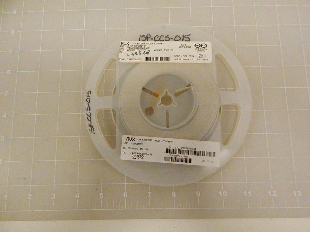 LOT OF 4000 AVX KYOCERA 06033C103KAT2A CHIP CAPACITOR T72890