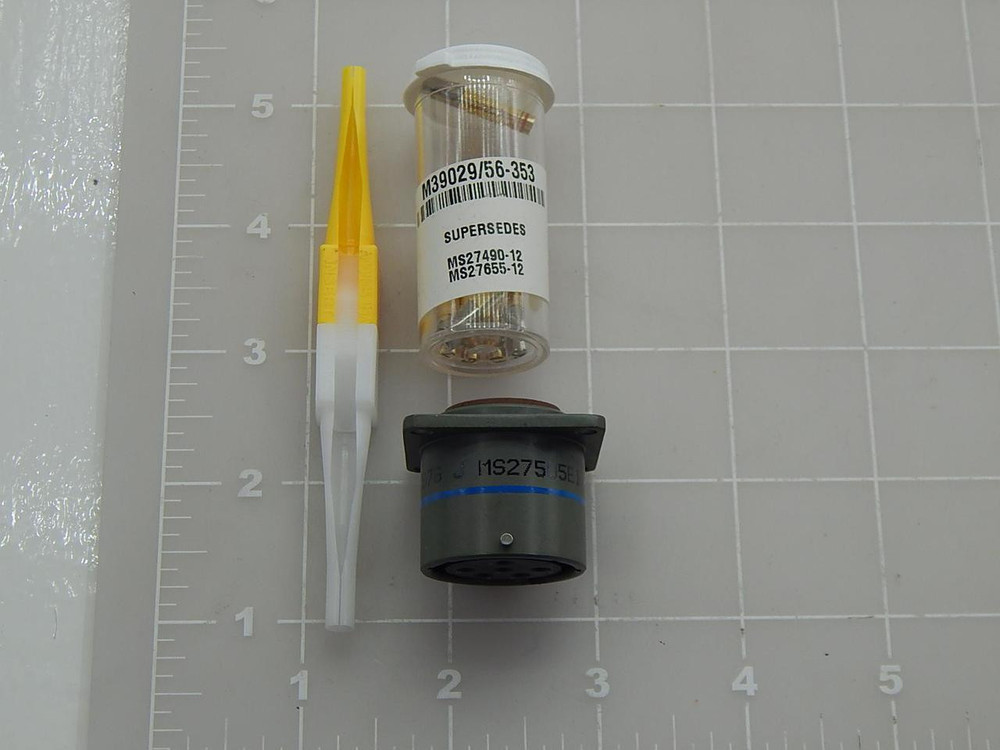 AMPHENOL MS27505E17B6SB M39029/56-353 MS27490-12 MS27655-12 CIRCULAR MIL SPEC CONNECTOR LJT 6C 6#12 SKT WALL RECP T87620