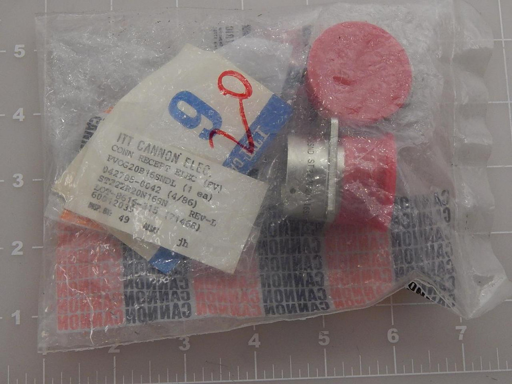 ITT CANNON PVOG20B16SNDL 042785-0042 ST222R20N16SN CONNECTOR T88842