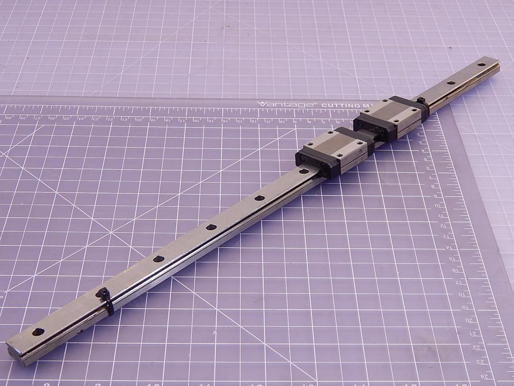 Lot of 2 NSK LU150430AL2B01P6Z1, 87-083 Bearings w/ 17 inch Rail T98144 For Sale