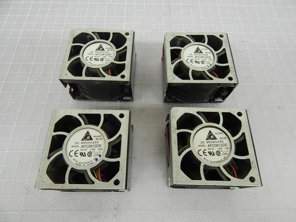 LOT OF 4 DELTA ELECTRONICS AFC0612DE DC BRUSHLESS FANS T102793