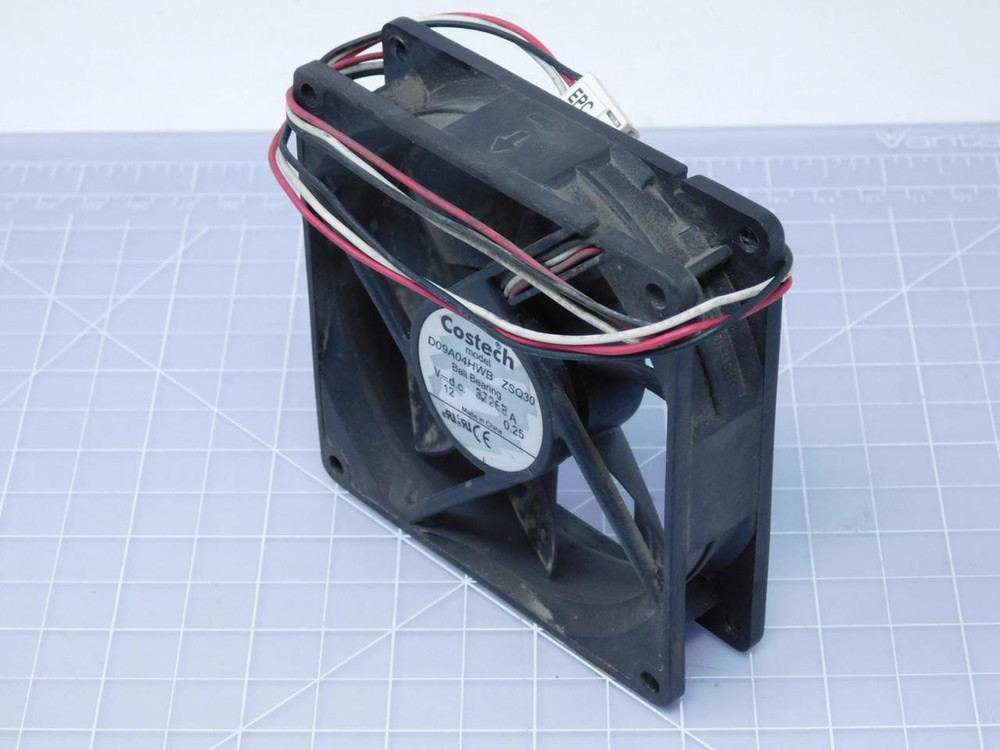Lot of 10 Costech D09A04HWB Cooling Fan 12 VDC 0.25 A T122630 For Sale