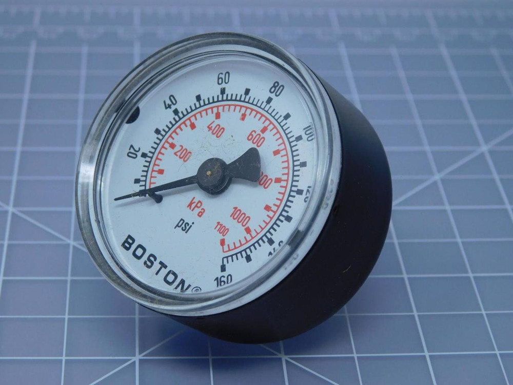 Boston Gear E61-2C0160 Air Gauge 0-160 PSI 0-1100KPA 2" 70516 T121055 For Sale