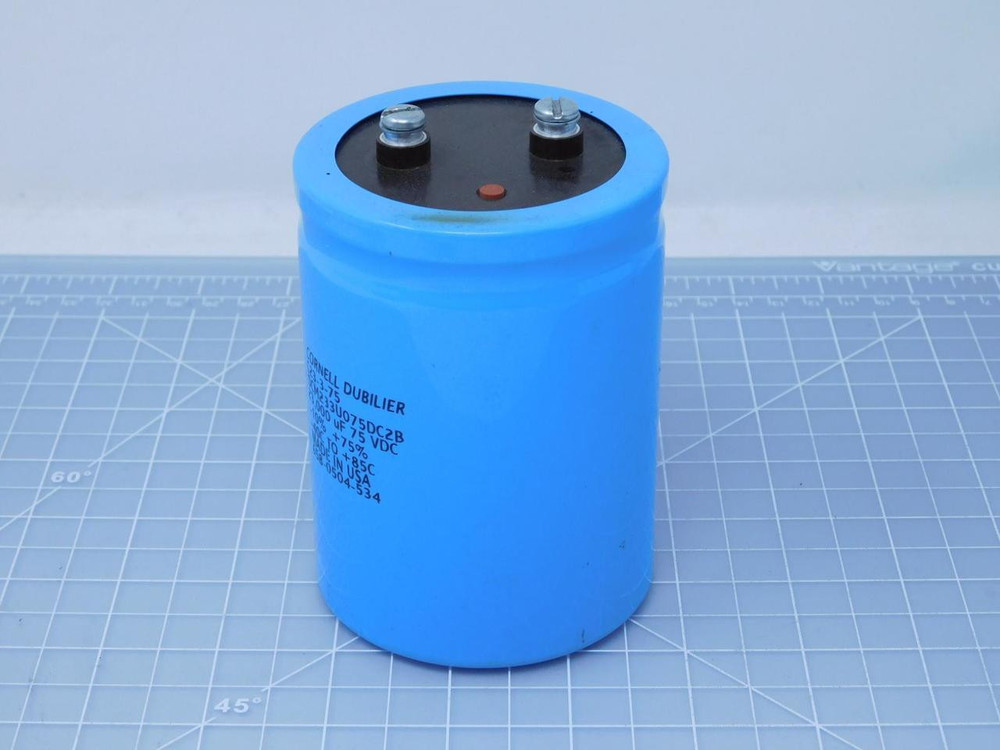 Cornell Dubilier DCM233U075DC2B    Capacitor 23,000 uF 75 VDC -40C to +85C For Sale