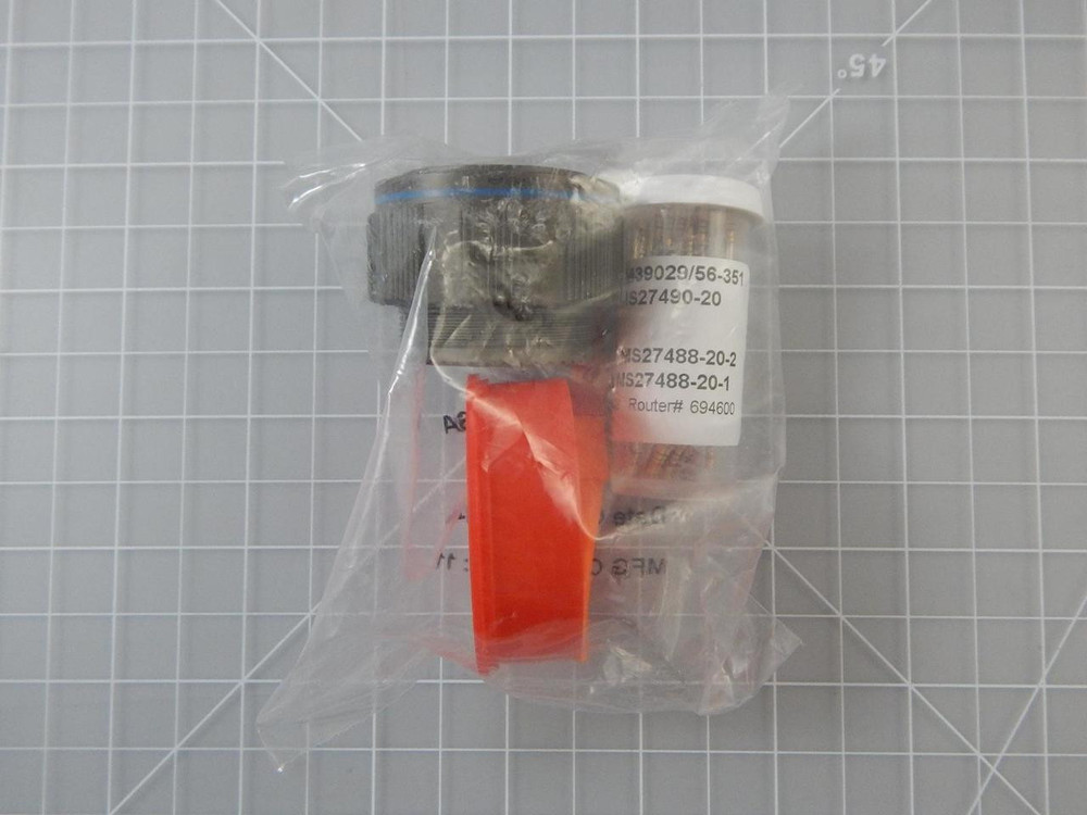 Deutsch D38999/26WH55SA    Circular MIL Spec Connector DTS 55 C 55 # 20 w/ Circular MIL Spec Contacts For Sale