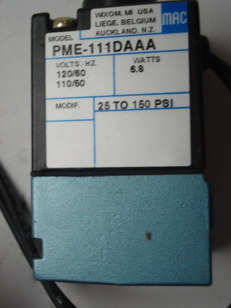 MAC VALVES PME-111DAAA CONTROL VALVE 1 T3603