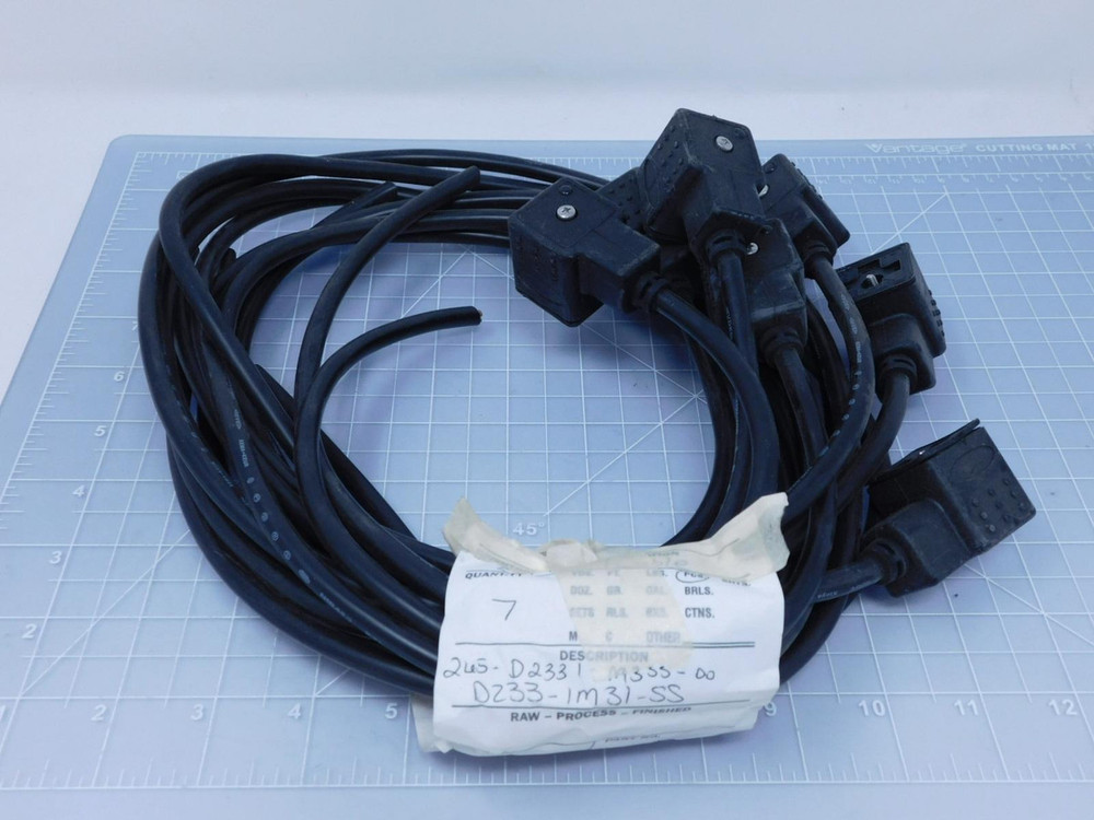Lot of 6  245-D2331-M333-00 D233-1M31-SS   Din Valve Connectors For Sale