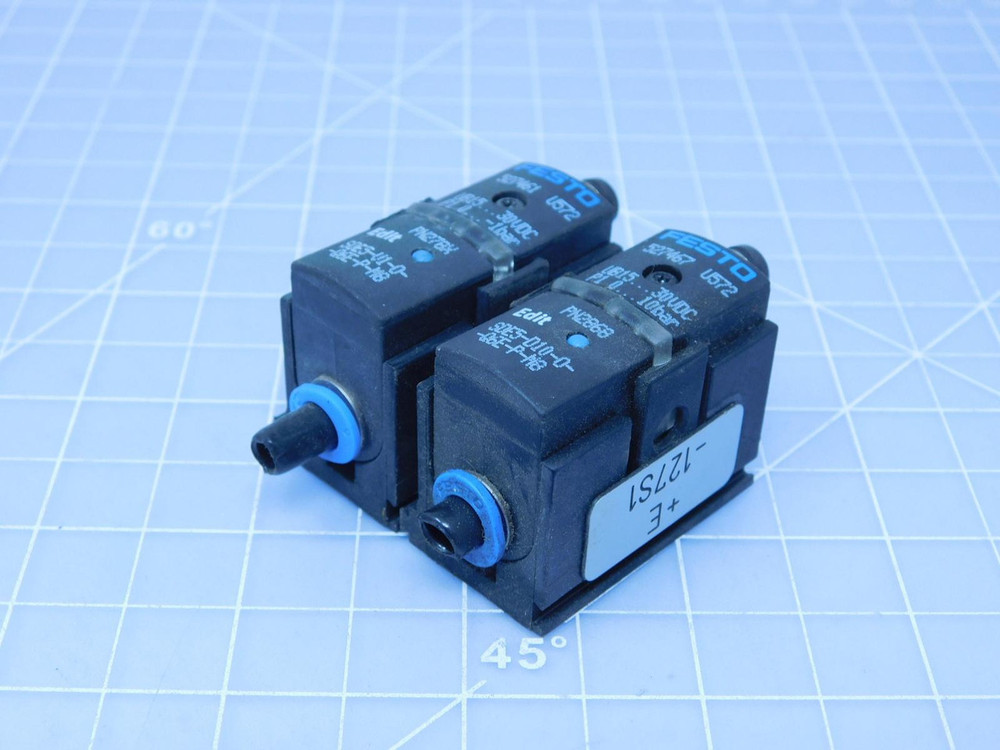 Lot of 2 Festo SDE5-V10-O-Q6E-P-M8  SDE5-D10-O-Q6E-P-M8  Pressure Sensor For Sale