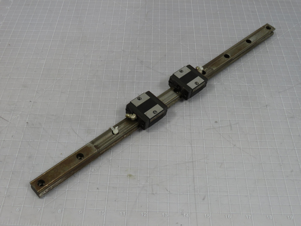 THK SR20V  Linear Bearing Guide Blocsks w 19 Inch Rail For Sale